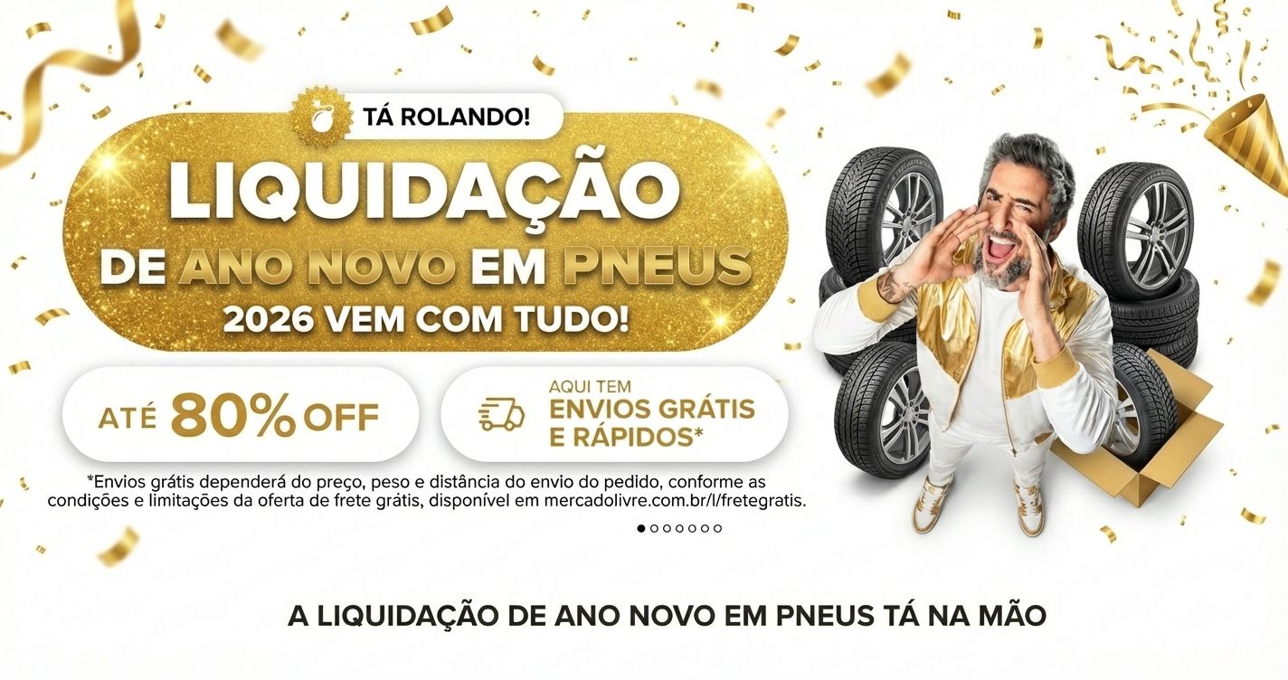 Banner Liquidação de Ano Novo em Pneus
